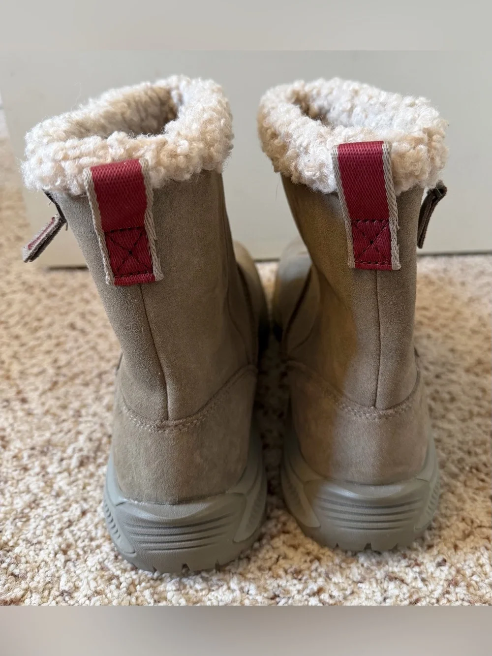 Merrell Women’s Icepack 2 Zippered Waterproof Boots, Gray-Tan, Size 9.5